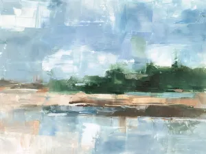 Tropical Shore I Oil Painting by Ethan Harper - Contemporary