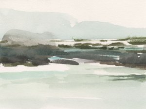Turquoise Marsh I by Ethan Harper Oil Painting