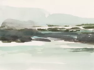 Turquoise Marsh I by Ethan Harper Oil Painting