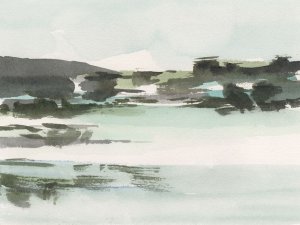 Turquoise Marsh II by Ethan Harper Oil Painting