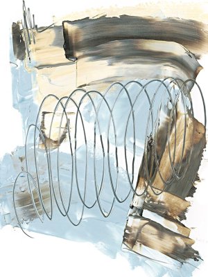 Uncoiled II Oil painting by Ethan Harper
