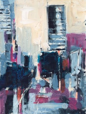 Urban Nightlife I by Ethan Harper Oil Painting