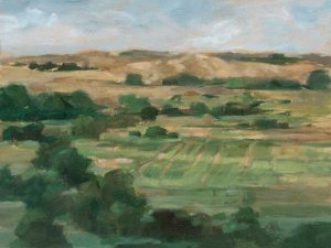 Valley Fields I Oil Painting by Ethan Harper - Contemporary