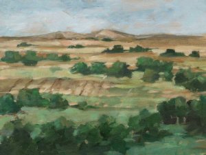 Valley Fields II Oil Painting by Ethan Harper - Contemporary