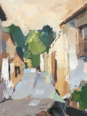 Village Streets I by Ethan Harper Oil Painting