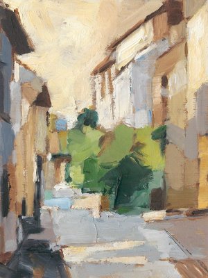 Village Streets II by Ethan Harper Oil Painting
