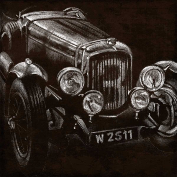 Vintage Grand Prix I by Ethan Harper - Hand-Painted Oil Painting Reproduction