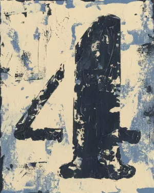 Vintage Numbers IV by Ethan Harper Oil Painting