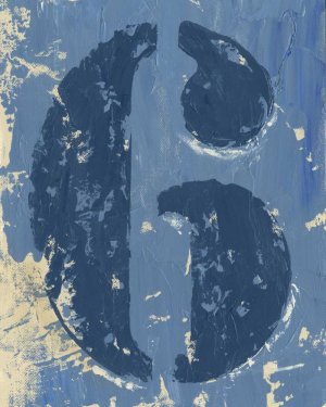 Vintage Numbers VI Oil painting by Ethan Harper