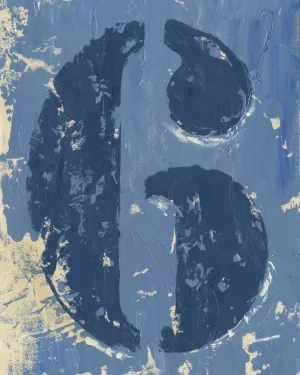 Vintage Numbers VI by Ethan Harper Oil Painting