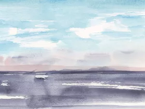 Violet Sea Horizon II by Ethan Harper Oil Painting