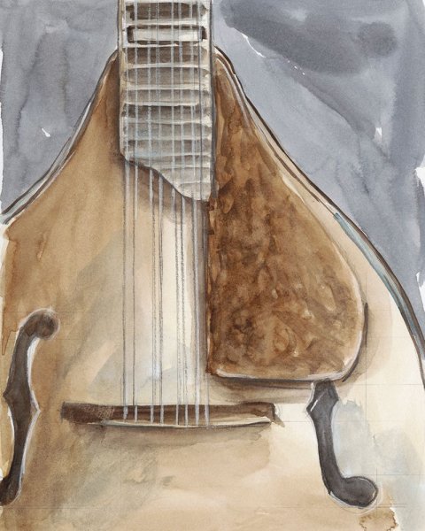 Main Product Photo of Watercolor Instrument Study II Painting by Ethan Harper