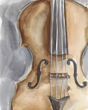 Watercolor Instrument Study IV by Ethan Harper Oil Painting