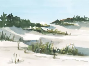 Watercolor Sand Dunes I Oil Painting by Ethan Harper - Contemporary