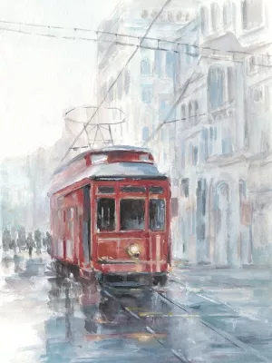 Watercolor Streetcar Study II by Ethan Harper Oil Painting