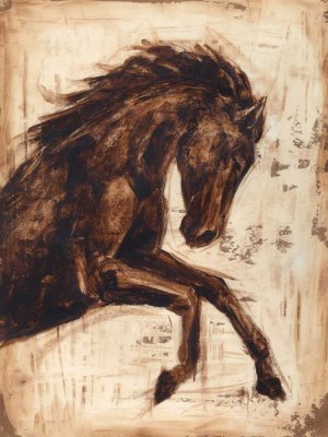 Weathered Equestrian II by Ethan Harper Oil Painting
