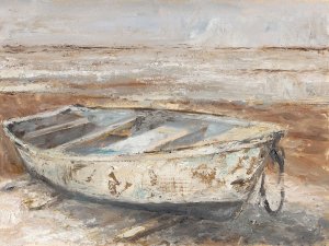 Weathered Rowboat I by Ethan Harper Oil Painting