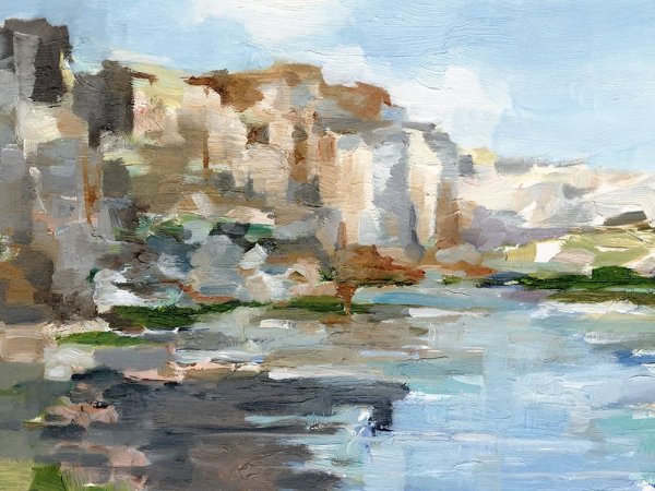 Main Product Photo of Western Cliffs I Painting by Ethan Harper