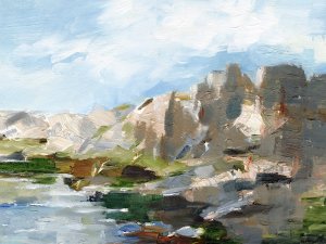 Western Cliffs II by Ethan Harper Oil Painting
