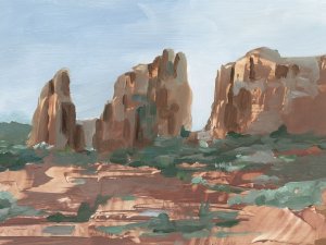 Western Rock Formation II by Ethan Harper Oil Painting