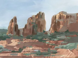 Western Rock Formation II by Ethan Harper Oil Painting
