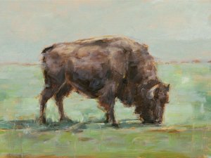 Where the Buffalo Roam I by Ethan Harper Oil Painting