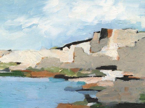 White Rock Cliffs II by Ethan Harper - Hand-Painted Oil Painting Reproduction