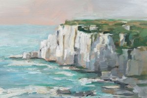 White Sea Cliffs II by Ethan Harper Oil Painting