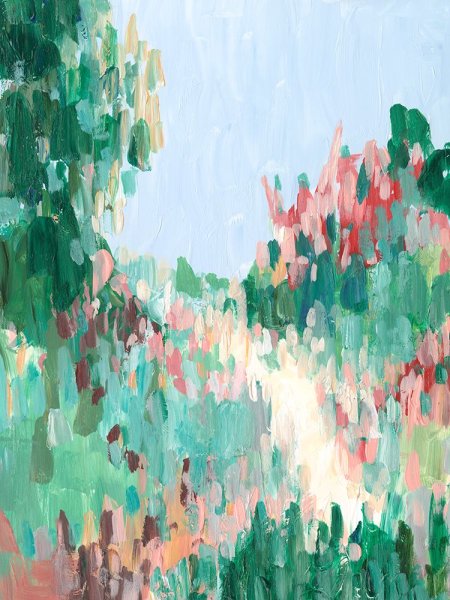 Main Product Photo of Wildflower Pathway I Painting by Ethan Harper