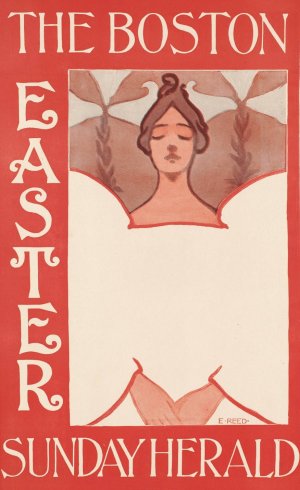 The Boston Sunday herald, Easter by Ethel Reed Oil Painting