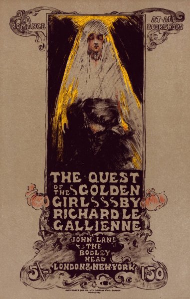 The Quest Of The Golden Girl  by Ethel Reed - Hand-Painted Oil Painting Reproduction