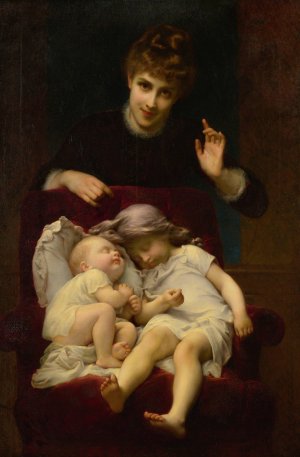 Motherhood by Etienne Adolphe Piot Oil Painting