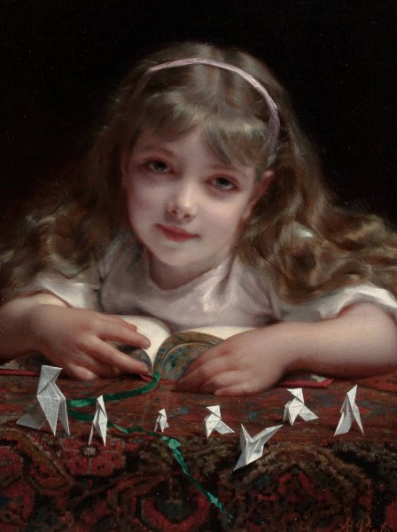 Main Product Photo of Origami Dreams Painting by Etienne Adolphe Piot