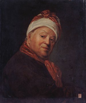 Portrait du peintre etienne Jeaurat by Etienne Aubry Oil Painting