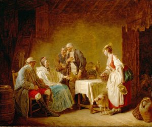 The Shepherdess of the Alps by Etienne Aubry Oil Painting
