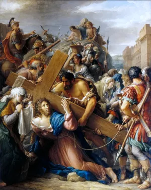 Christ on the Way to Calvary by Etienne-Barthelemy Garnier - Oil Painting Reproduction
