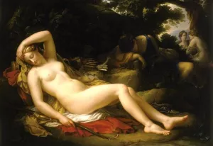 Diana and Her Nymphs by Etienne-Barthelemy Garnier - Oil Painting Reproduction