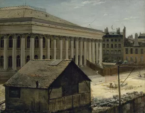 La Bourse en construction Oil painting by Etienne Bouhot