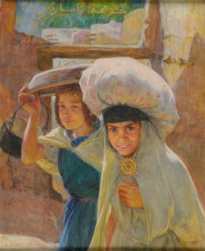 Laveuses by Etienne Dinet Oil Painting