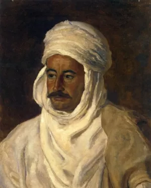 Portrait of Ahmed Es Seghir Baba Ahmed Oil painting by Etienne Dinet