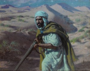 The Night Hunter by Etienne Dinet Oil Painting