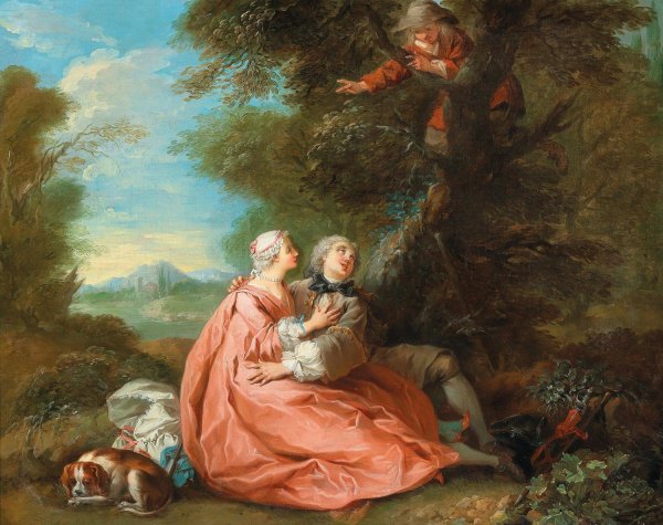The Countryman Who Sought His Calf by Etienne Jeaurat - Hand-Painted Oil Painting Reproduction