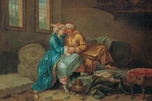 The Favourite Sultana by Etienne Jeaurat Oil Painting