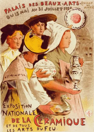 Exposition Nationale De La Ceramique Et De Tous Les Arts Du Feu by Etienne Moreau-Nelaton Oil Painting