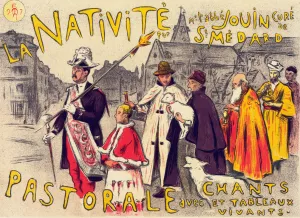 La Nativite by Etienne Moreau-Nelaton Oil Painting