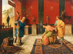 The Antique Dealer by Ettore Forti Oil Painting