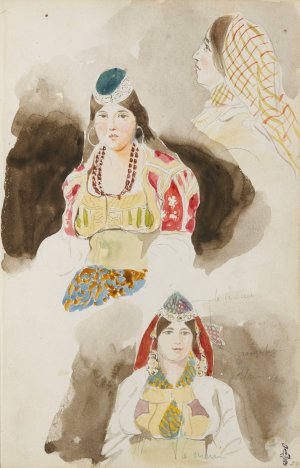 Album de voyage au Maroc by Eugene Delacroix Oil Painting