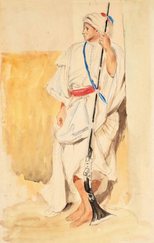 Arabe debout by Eugene Delacroix Oil Painting