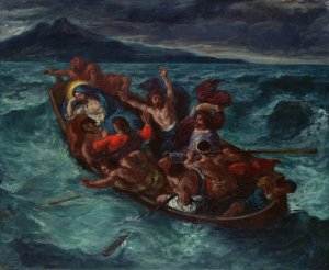 Christ Asleep during the Tempest by Eugene Delacroix Oil Painting