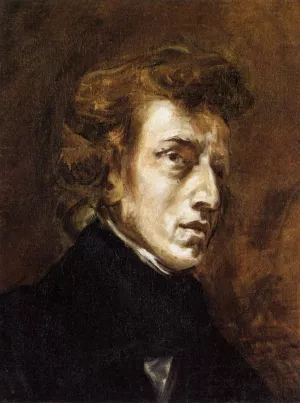 Frederic Chopin 2 by Eugene Delacroix - Oil Painting Reproduction